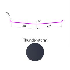 Valley Flashing 5° 0.53x2450mm AZ150 Thunderstorm