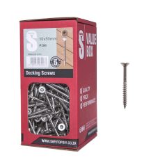 SafeTop - Decking Screws Stainless Steel 5.0x50mm TX25 Value Box