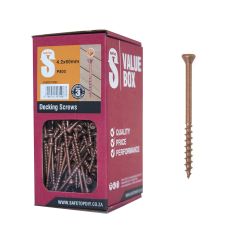 SafeTop - Decking Screws Ruspert Coating 4.2x60mm Value Box