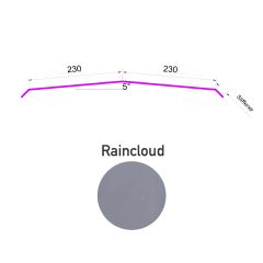 Ridge Flashing 5° 0.53x2450mm AZ200 Raincloud