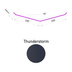 Valley Flashing 15° 0.53x2450mm AZ150 Thunderstorm