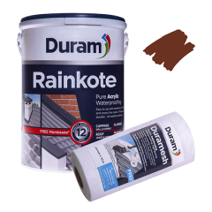 Duram - Rainkote 5L - Red With FREE Membrane 10mx200mm
