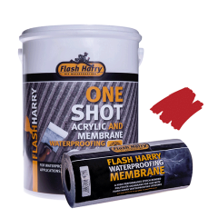 Flash Harry - One-Shot Kit 5L Red With FREE Membrane 10mx200mm