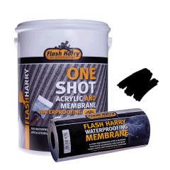 Flash Harry - One-Shot Kit 5L Black With FREE Membrane 10mx200mm