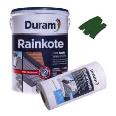 Duram - Rainkote 5L - Green With FREE Membrane 10mx200mm