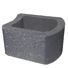 Cape Brick - Retaining Wall Blocks Rockface 380x320x220mm R12 Charcoal