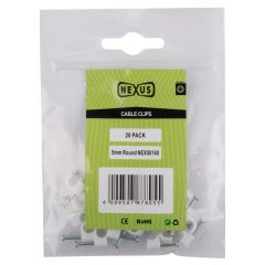 Nexus - Cable Saddle Round (20pc)