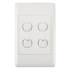 Nexus - Light Switch with Cover 16A 4x2 1 Way
