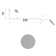 Side Wall Flashing 0.53x2450mm AZ200 ZincAL