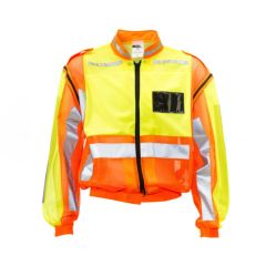 Dromex - Reflective Vest Detachable Sleeves and ID Pocket Lime/Orange