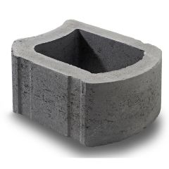Cape Brick - Retaining Wall Blocks Smoothface 380x320x220mm S12 Charcoal