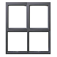 KENZO - Aluminium Window Double Top Opener Fixed Bottom Pane 1200x1500mm