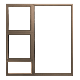 KENZO - Aluminium Window Top and Bottom Openers Fixed Bottom and Right Pane 1500x1500mm