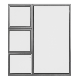 KENZO - Aluminium Window Top and Bottom Openers Fixed Bottom and Right Pane 1500x1800mm