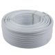Flat Cable 2 Core with Earth White 20m